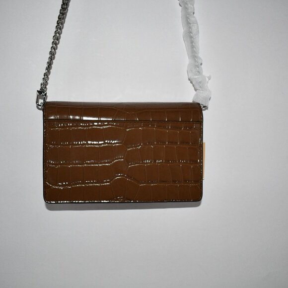 MICHAEL Kors MED Flap Chain Crossbody in Driftwood #32F4SJ6C8E NWT - Picture 7 of 8